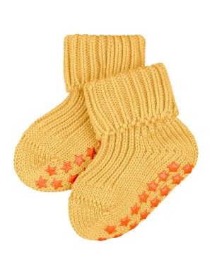 Baby Falke Cotton Catspads House socks Socks Yellow | KUNBTO274