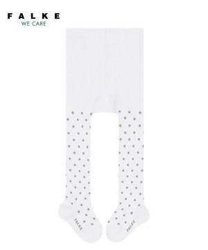 Baby Falke Little Dot Tights Tights White | XJEOHA960