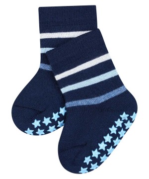 Baby Falke Multi Stripe House socks Socks Blue | BATIMU618