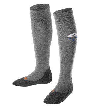 Kids' Falke Active Rainboot Knee-high Socks Socks Grey | IOBPMK795