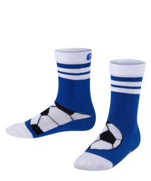 Kids' Falke Active Soccer Socks Socks Blue | VHKRIC208