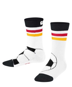 Kids' Falke Active Soccer Socks Socks White | NBADER635