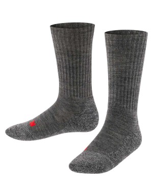 Kids' Falke Active Warm Socks Socks Grey | UKNFYQ102