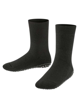 Kids' Falke Catspads House socks Socks Black | NKQZYD842