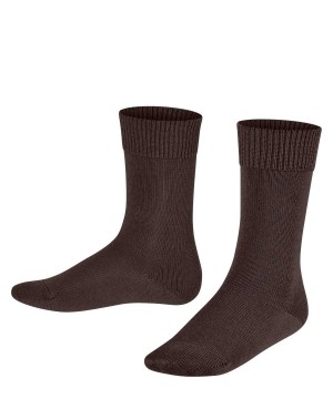 Kids' Falke Comfort Wool Socks Socks Brown | VARHLK096