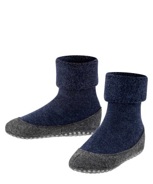 Kids' Falke Cosyshoe Minis Slippers House Socks & Slippers Blue | BIHQUO641