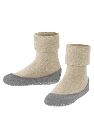 Kids' Falke Cosyshoe Teens Slippers House Socks & Slippers Beige | GTBLRC718