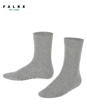 Kids' Falke Cotton Finesse Socks Socks Grey | BFVTJK397