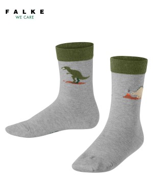 Kids' Falke Dinosaurs Socks Socks Grey | WNURMT694