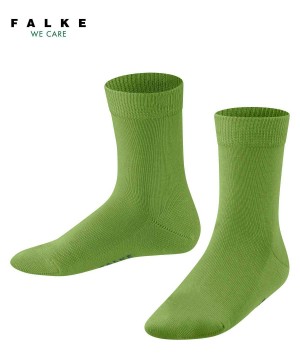 Kids' Falke Family Socks Socks Green | WKASXD453