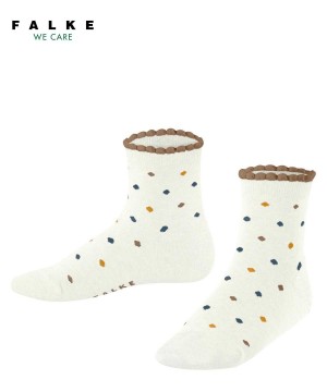 Kids' Falke Multidot Short sock Socks White | PKZLOE291