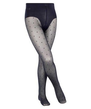 Kids' Falke Romantic Dot Tights Tights Blue | DOPFUG593