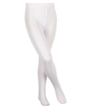 Kids' Falke Romantic Dot Tights Tights White | GDMSLP324