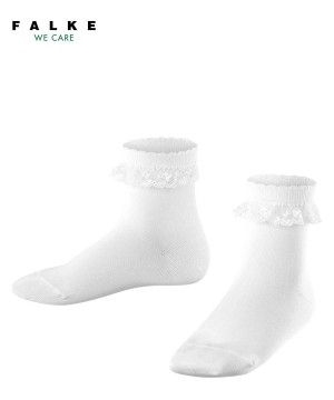 Kids' Falke Romantic Lace Socks Socks White | QDNZFO578