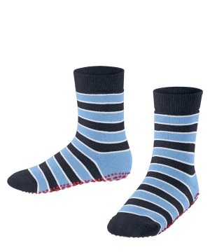 Kids' Falke Simple Stripes House socks Socks Blue | CVRGNK653