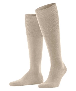 Men Falke Airport Knee-high Socks Socks Beige | HJSWZD782