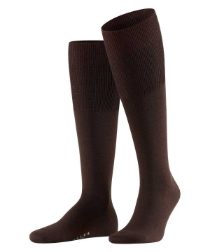 Men Falke Airport Knee-high Socks Socks Brown | VFHICM516