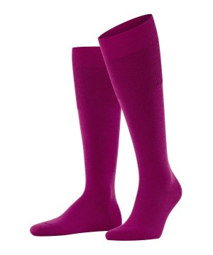 Men Falke Airport Knee-high Socks Socks Pink | AQFHGS541