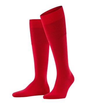 Men Falke Airport Knee-high Socks Socks Red | HVFLTA409