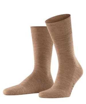 Men Falke Airport Plus Socks Socks Brown | YFKUQH794