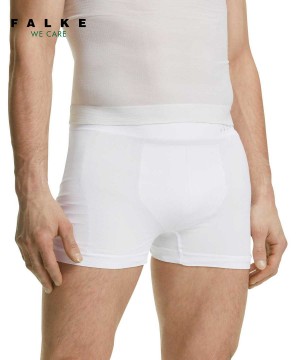 Men Falke Boxer Ultralight Cool Functional Underwear White | CBUIKO071