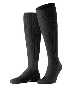 Men Falke Bristol Pure Knee-high Socks Socks Black | FYVJHT580