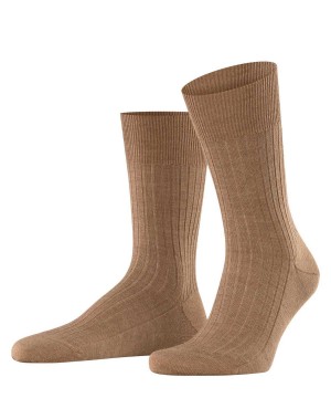 Men Falke Bristol Pure Socks Socks Brown | KLDZHF605