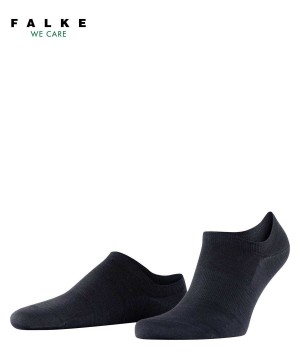 Men Falke ClimaWool Invisibles No Show Socks Blue | UYQPDG732