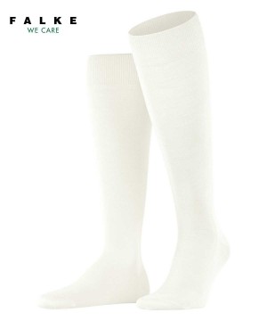 Men Falke ClimaWool Knee-high Socks Socks White | ZXPRTH014