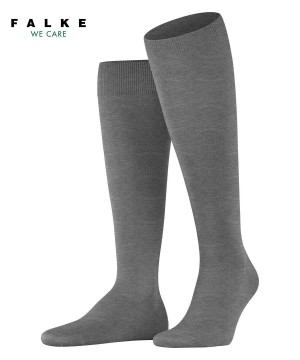 Men Falke ClimaWool Knee-high Socks Socks Grey | AQDJHR932