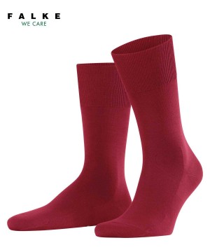 Men Falke ClimaWool Socks Socks Red | OQATDB782