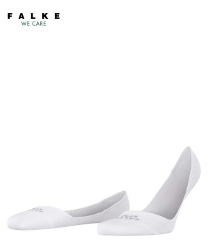 Men Falke Cool 24/7 Invisibles No Show Socks White | JSHODB327