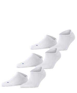 Men Falke Cool Kick 3-Pack Sneaker Socks Socks White | HIKGWJ672