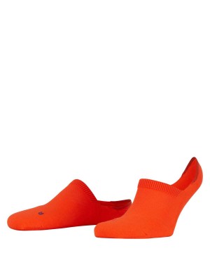 Men Falke Cool Kick Invisibles No Show Socks Orange | RBYIUJ795