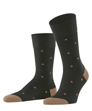 Men Falke Dot Socks Socks Brown | QRPEBD702