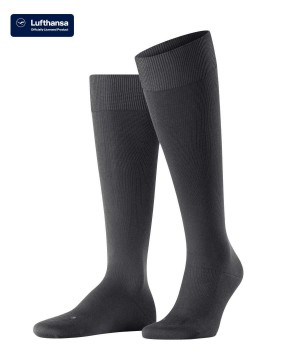 Men Falke Energizing Cotton Knee-high Socks Socks Grey | MPSKDJ467