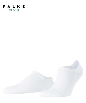 Men Falke Family Invisibles No Show Socks White | ATUNRG897