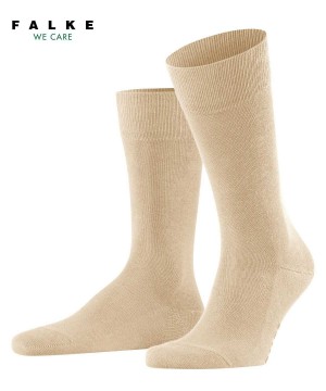 Men Falke Family Socks Socks Beige | UPOVCF502