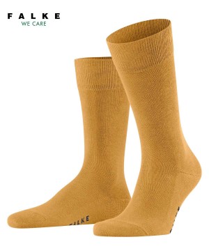 Men Falke Family Socks Socks Yellow | SWYQJT134