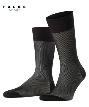 Men Falke Fine Shadow Socks Socks Black | XIPNHS625