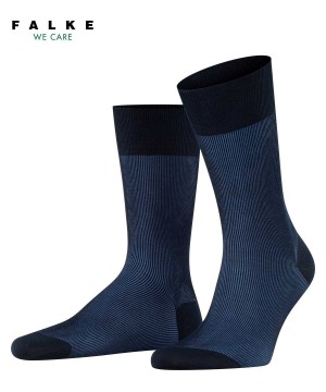 Men Falke Fine Shadow Socks Socks Blue | OXRPCE891