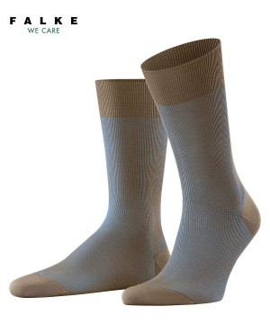 Men Falke Fine Shadow Socks Socks Brown | QAMKXJ839