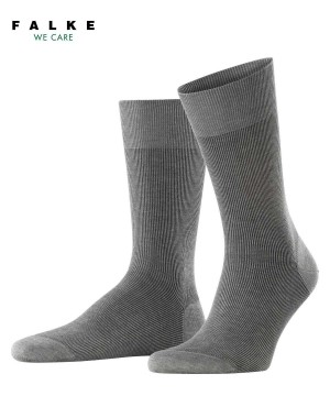 Men Falke Fine Shadow Socks Socks Grey | JCMDZL127