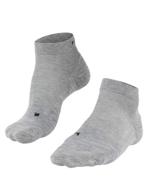 Men Falke GO2 Short Golf Short sock Socks Grey | WBINYX302