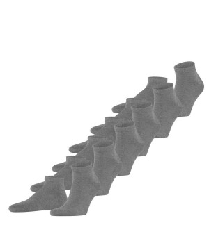 Men Falke Happy 6-Pack Sneaker socks Socks Grey | ZBTCVI638