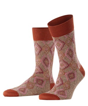 Men Falke Ikat Spell Socks Socks Brown | KTPFOJ041