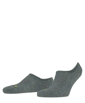 Men Falke Keep Warm Invisibles No Show Socks Blue | KBNSML285