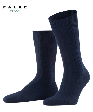 Men Falke Lhasa Rib Socks Socks Blue | GHLZDY682