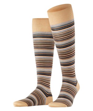 Men Falke Microblock Knee-high Socks Socks Beige | XREAVO853