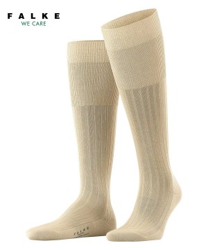 Men Falke Milano Knee-high Socks Socks Beige | SNWJIG980